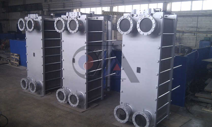 Supply of plate heat exchangers with removeable core for sugar industry.